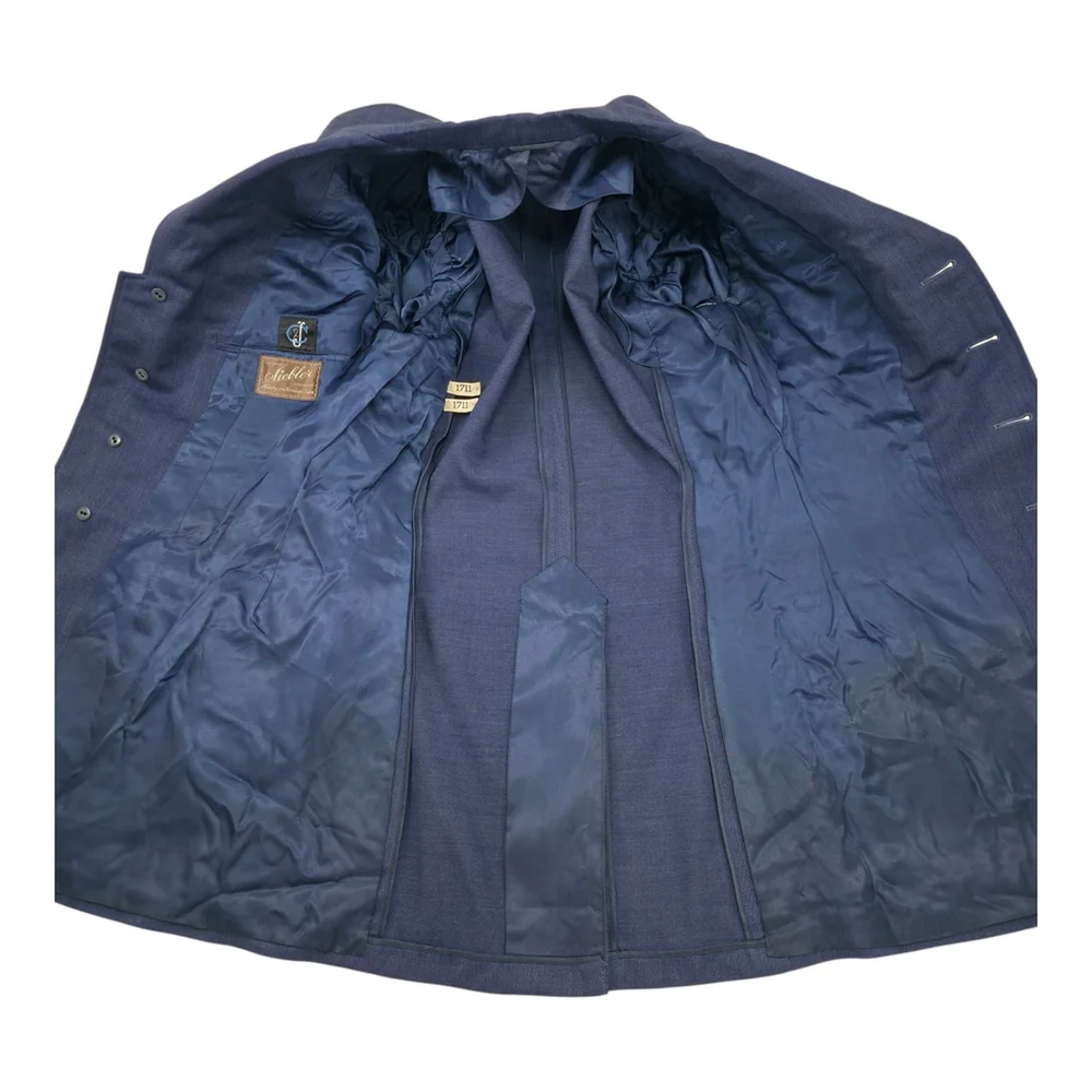 Vintage Siebler Custom Luxury Tailored Military Jacket Mens Medium 1951 USA Blue - Picture 8 of 16